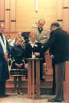 3-Mortgage Burning October 1983, Alex Cosens, Paula Smith, Anne Davidson, Rev. John Anderson, Karl Kyrytow.JPG (21228 bytes)